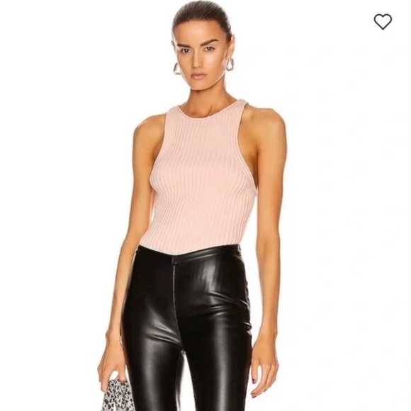 Alexander Wang Peach Ribbed Knit Tank Top – Size Medium - Picture 8 of 8